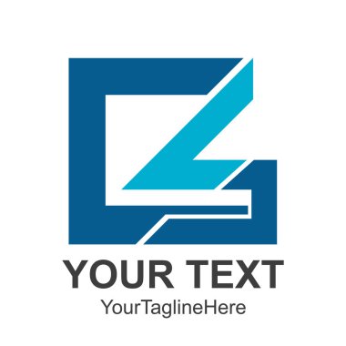 Yaratıcı soyut elmas kare vektör logo tasarımı. Soyut logo tasarım vektör şekil