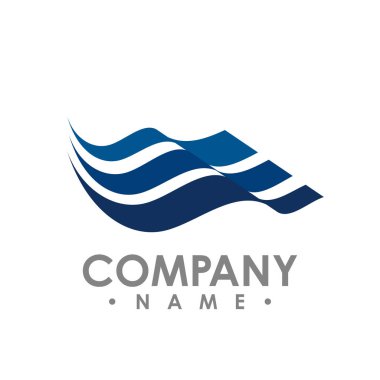 Vektör logo kanatlar. Kanatlı logosu şirket ve simge kanat uçan vektör tasarımı