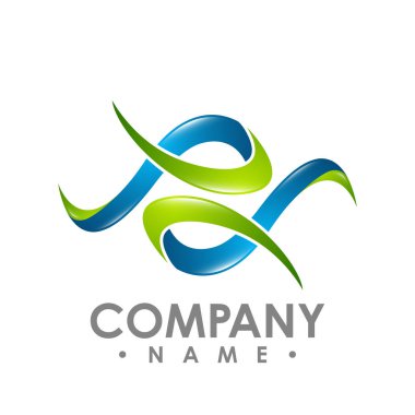 3d Soyut logo P ve S, mektup p 3d logo tarzı, harf v 3d stil logosu, harfleri benzeyen bu logo kavramı