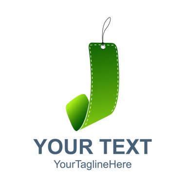 J harfi fiyat etiketi etiket simgesi. Satış promosyon pazarlama indirim kavramları.