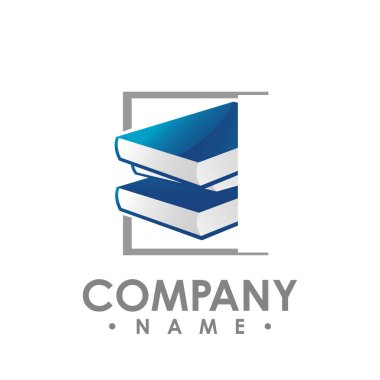 yaratıcı kitap logo vektör, kitap renkli logo, okul kitapları, eğitim kitapları