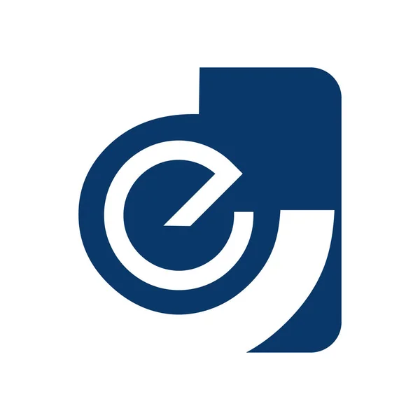 Abstract Letter Logo Design Template Elements Carta Abstrata Carta Corporativa — Vetor de Stock