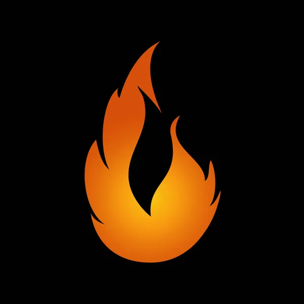 Flame Logo Fire Icon Fire Flame Logo Design Template Vector — Stock Vector