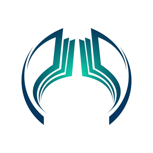 Абстрактная Форма Круга Градиентный Цветовой Вектор Шаблон Логотипа Круга — стоковый вектор