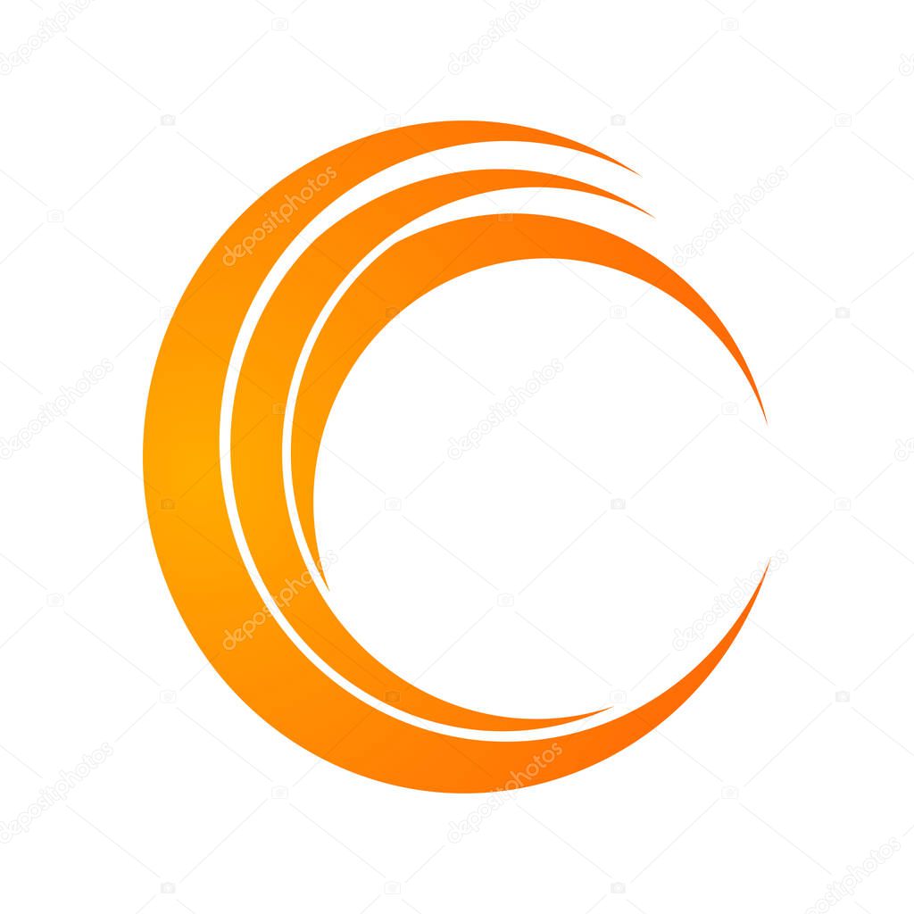 Isolated abstract decorative logo set, design element template on white background