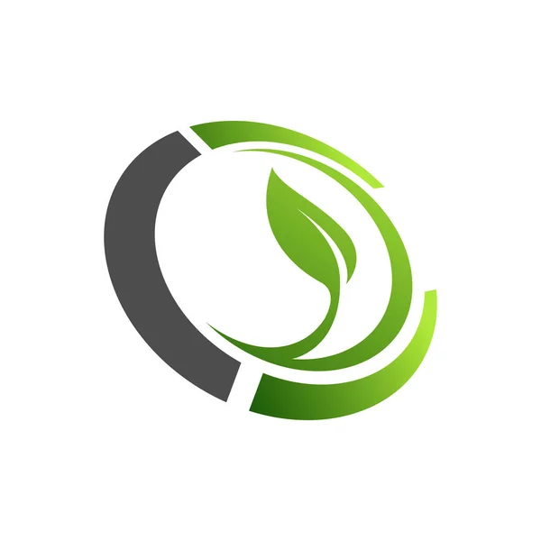 Design Idee Für Das Logo Des Ökologischen Landbaus Gutes Essen — Stockvektor