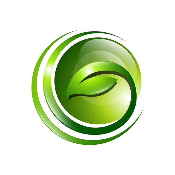 Design Idee Für Das Logo Des Ökologischen Landbaus Gutes Essen — Stockvektor