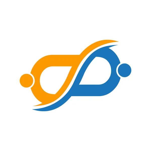 Yhteisön Perhehoitohenkilöstön Logo Vektoriesimerkki — vektorikuva