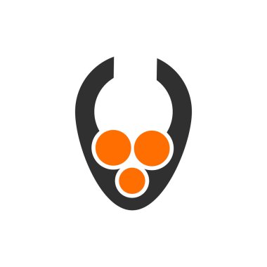 Nokta harf V Logo.Creative logo tasarımı. Harf V logosunu görmeniz gerekir. Soyut vektör logosu. V harfi tasarlamak vektör noktalı