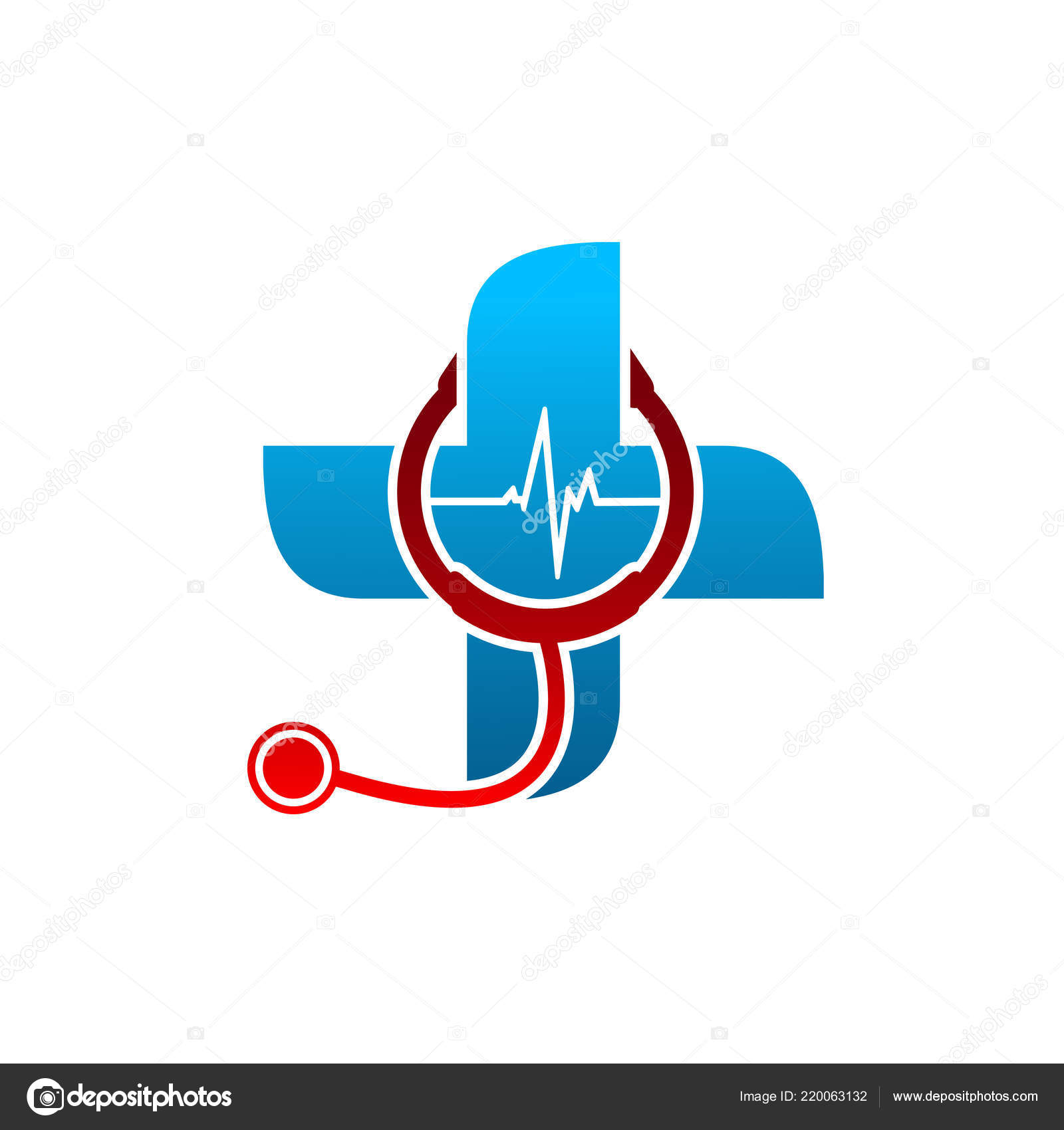 Medical Pharmacy Logo Design Template Vector Illustrator Stock