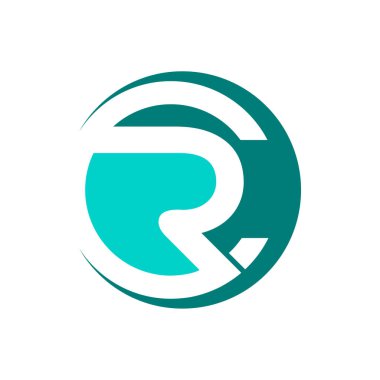 CR başlangıç harfi zarif logosu altın gümüş siyah arka plan daire