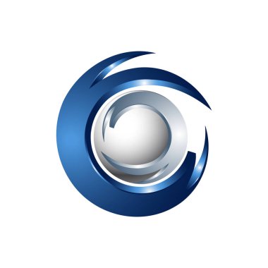 3B küresel teknoloji bilim oyunu oyun logo kavramı simgesi