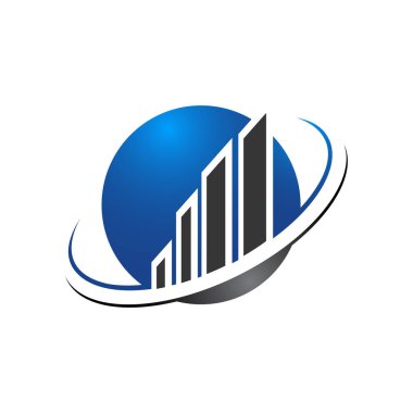 Soyut küre logo tasarım şablonu oluşturma. Emlak gezegen işaret hattı. Evrensel küresel realty vektör simgesi