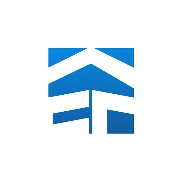 Abstrakte Haus Logo Design Vorlage Buntes Schild Universelles Vektorsymbol — Stockvektor