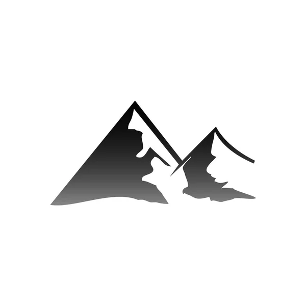 Vektorillustration Des Berg Logos Abenteuer Und Expedition Freien — Stockvektor