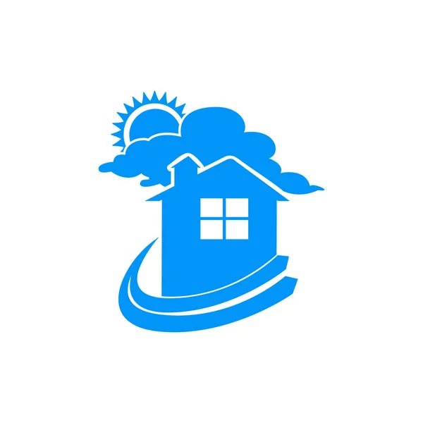 Simple Dream Home Illustration Logo Symbol Desain Grafis - Stok Vektor