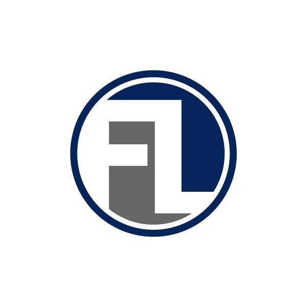 Beyaz Arka Plan Üzerinde Izole Ilk Mektup Logo Tasarımı — Stok Vektör