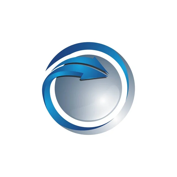Gezegeni Logo Vektör Yörünge Vektör Uydu Logosu Cosmos Logosunu Görmeniz — Stok Vektör