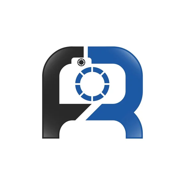 Fotografie Logo Verschluss Logo Design Verschluss Logo Kamera Verschluss — Stockvektor