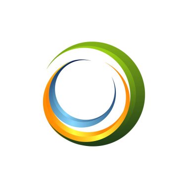 Soyut logo adı C ve dalga, düz renk, modern logolu lens logo, wave logosu, şablonu logo vektör, web logosu, kamera sensörü logosu, güvenlik logo, sınaî ve iş logo