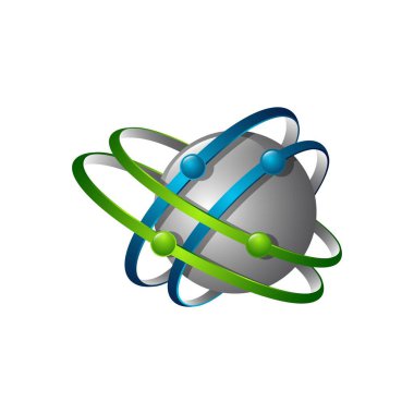 şablonu logo tasarım dünya. Vektör çizim simgesi