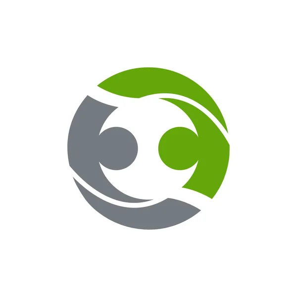 Logo Manusia Saling Berhubungan Desain Modern Untuk Logo Pendidikan Dan - Stok Vektor