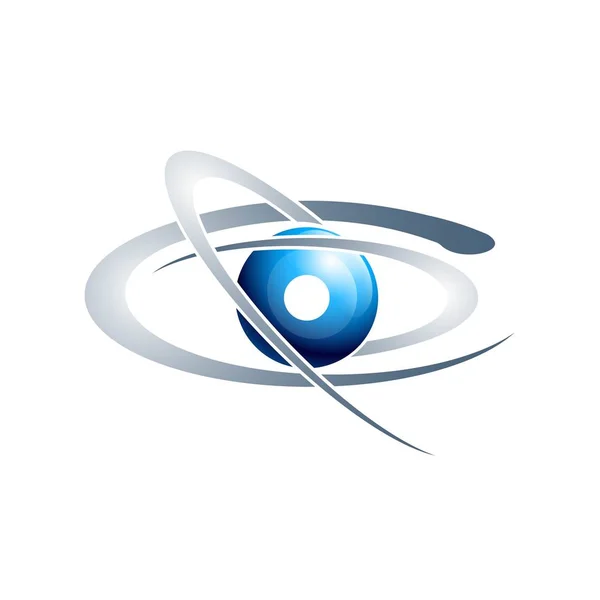 Logo Vector Planet Logo Satellite Logo Cosmos Planète Meilleur Logo — Image vectorielle