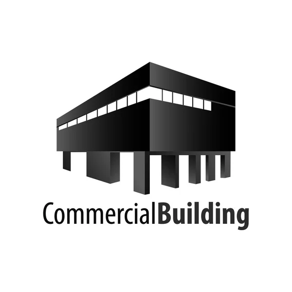 Entwurf Eines Logo Konzepts Für Geschäftsgebäude Symbol Grafische Vorlage Element — Stockvektor