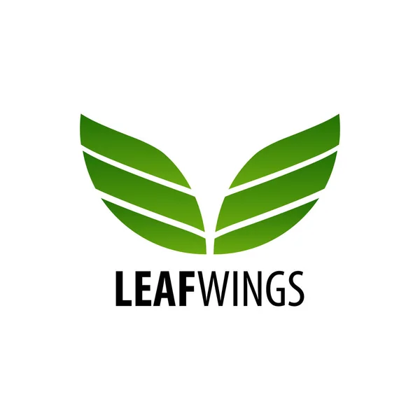 Konceptet För Leaf Vingar Logotypdesign Symbolen Grafisk Mall Element Vektor — Stock vektor