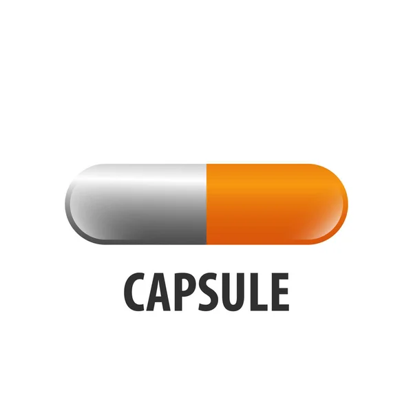 Capsule Loading Logo Concept Design Symbol Graphic Template Element — Stock Vector