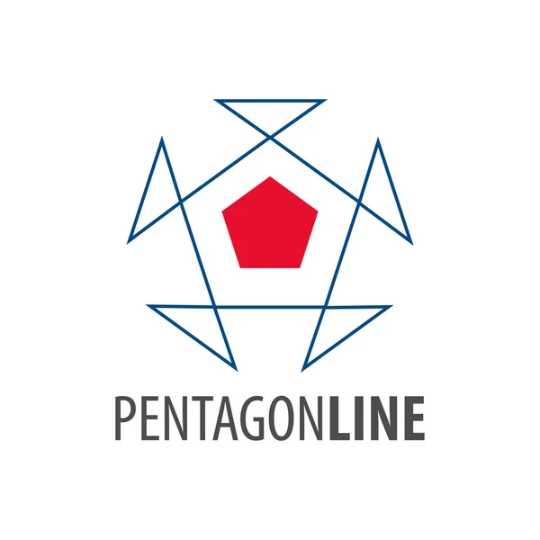 Pentagon Line Logo Koncepció Kialakítása Szimbólumgrafikai Sablon Elem Vektorja — Stock Vector