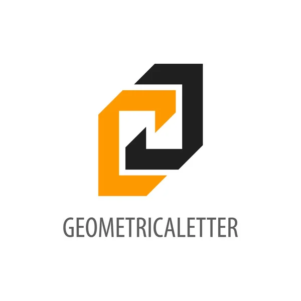 Geometrik ilk harfini Cj logo konsept tasarımı. Sembol grafik şablon öğesi vektör