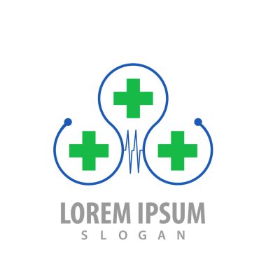 Kalp atışı logo konsept tasarımı çapraz. Sembol grafik şablon öğesi 