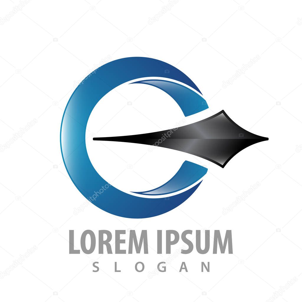Tachometer logo concept design. Symbol graphic template element