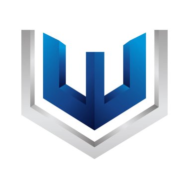 3D Hexagon konsept tasarımında ilk mektup VW. Sembol grafiği t