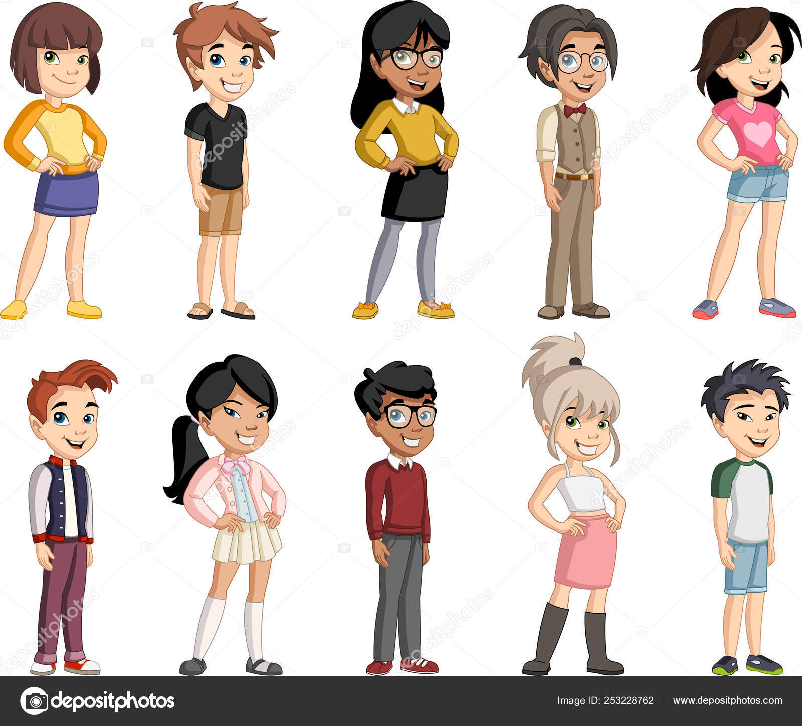 Teenagers cartoon Vector Art Stock Images | Depositphotos Teenagers cartoon Vector Art Stock Images | Depositphotos