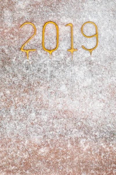 Navidad Concepto Año Nuevo Tienen Año 2019 Número Borde Diseño — Foto de Stock