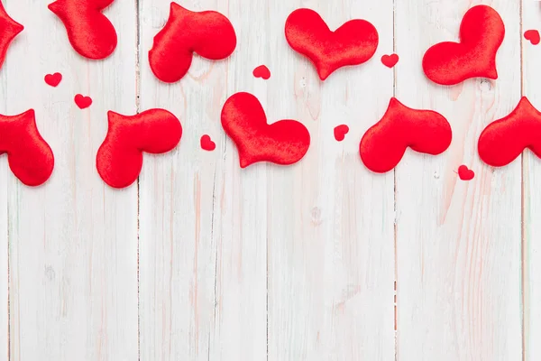 Valentin szerelem szív kártya ajándék fa — Stock Fotó