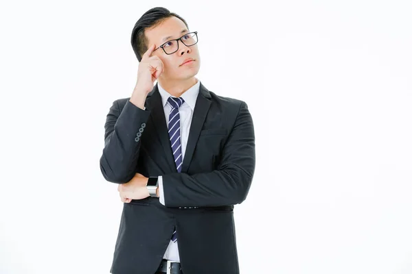 Young man on isolated white background — Stock Photo, Image