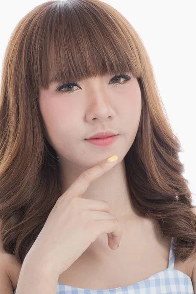 Портрет молодой красивой азиатской женщины. — стоковое фото