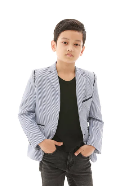 Asiático chico en casual vestido — Foto de Stock