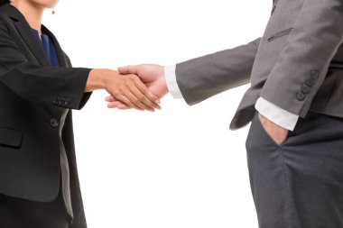 İş adamları el sıkışıyor