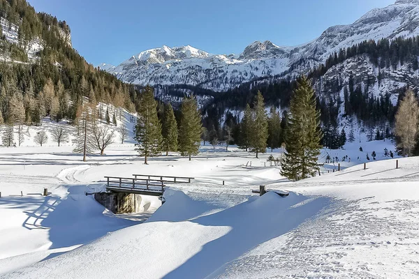 Ober Tauern Pista Esquí Fondo — Foto de Stock