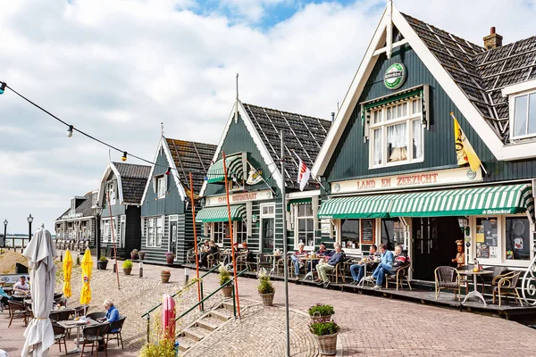 Restaurants Langs Haven Van Marken Nederland — Stockfoto