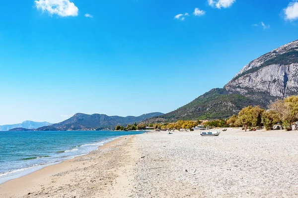 Kambos neredeyse ıssız sahil Samos Island, Yunanistan