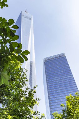 Heybetli bir yapı Ticaret Merkezi New York, ABD istiyorsunuz