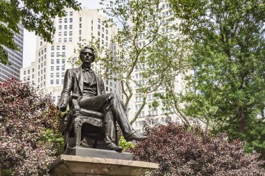William H Seward Madison Square Park, New York, ABD heykeli