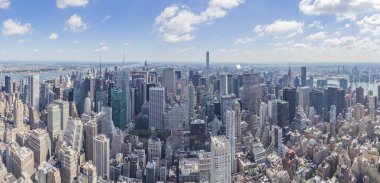 Kuzey panorama görünümünden Empire State Binası Midtown Manhattan ve Central Park, New York, Amerika Birleşik Devletleri