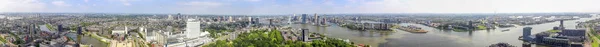 360 Graders Panorama Tagen Från Rotterdams Euromast — Stockfoto