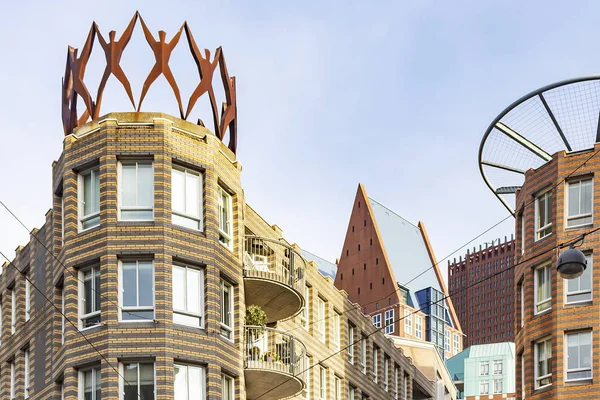 Arquitectura Moderna Alrededor Fluwelen Burgwal Haya Países Bajos — Foto de Stock